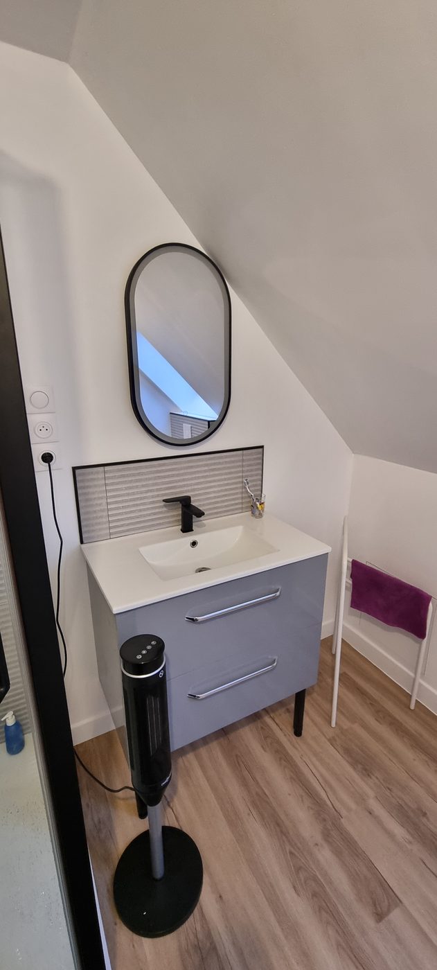 Meuble vasque et miroir
