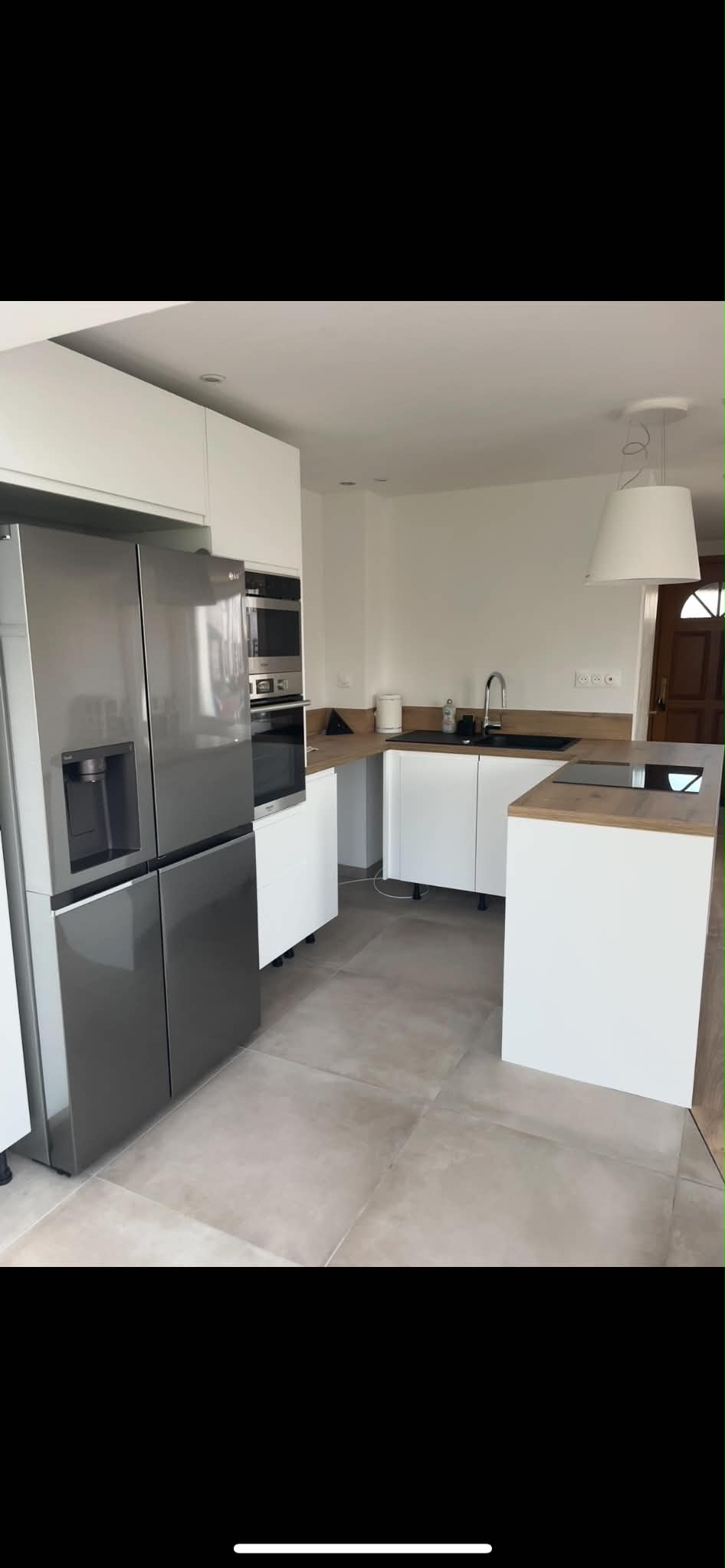 Pose carrelage espace cuisine