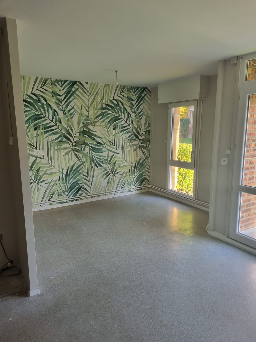 Mur en papier peint feuillage